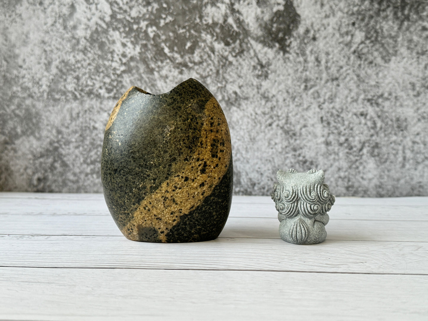 "Sandbar" - Handmade Natural Riverstone Vase