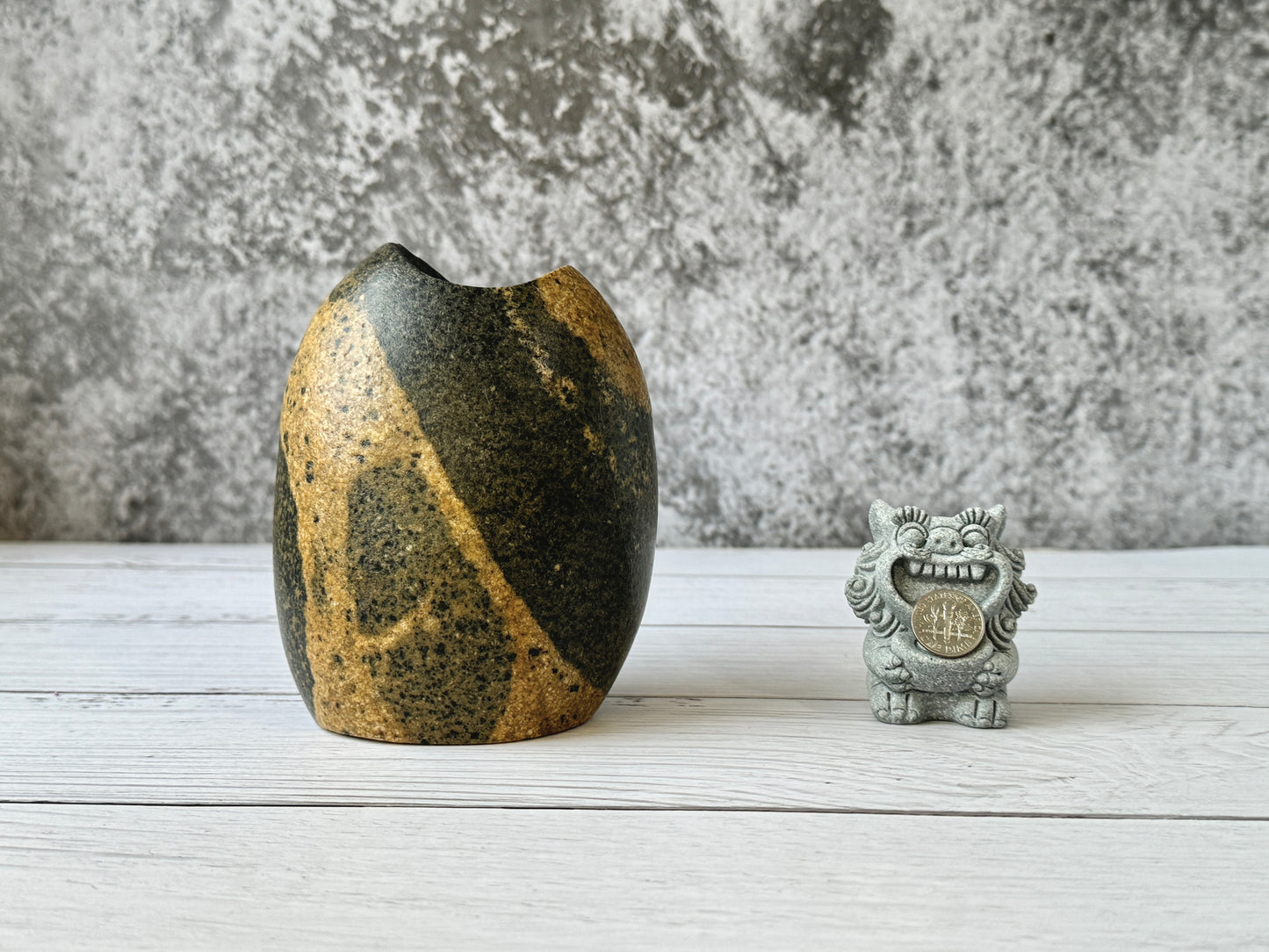 "Sandbar" - Handmade Natural Riverstone Vase
