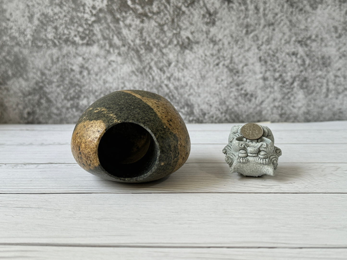"Sandbar" - Handmade Natural Riverstone Vase