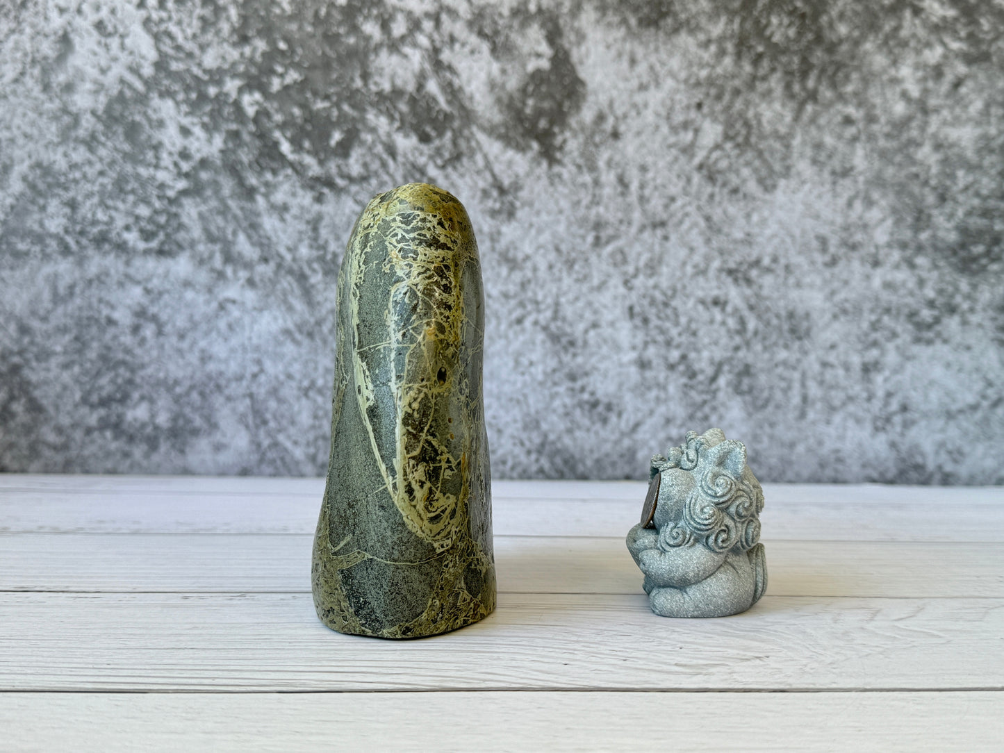 "Glacier" - Handmade Natural Riverstone Vase