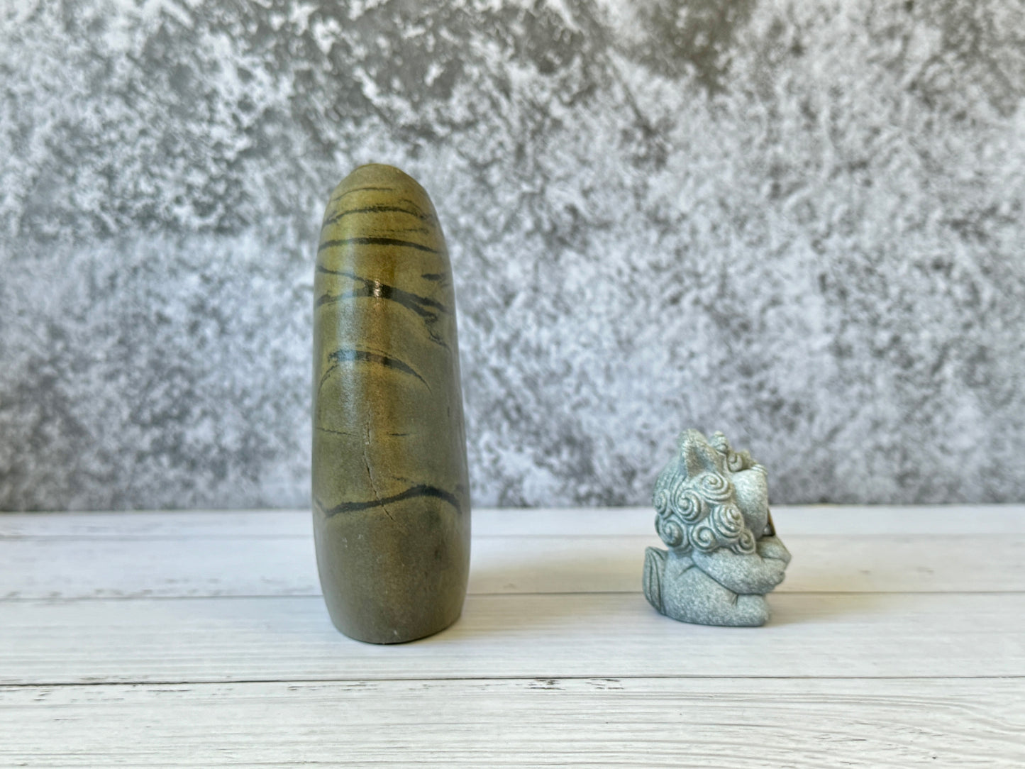 "Whimsical Wind" - Handmade Natural Riverstone Vase