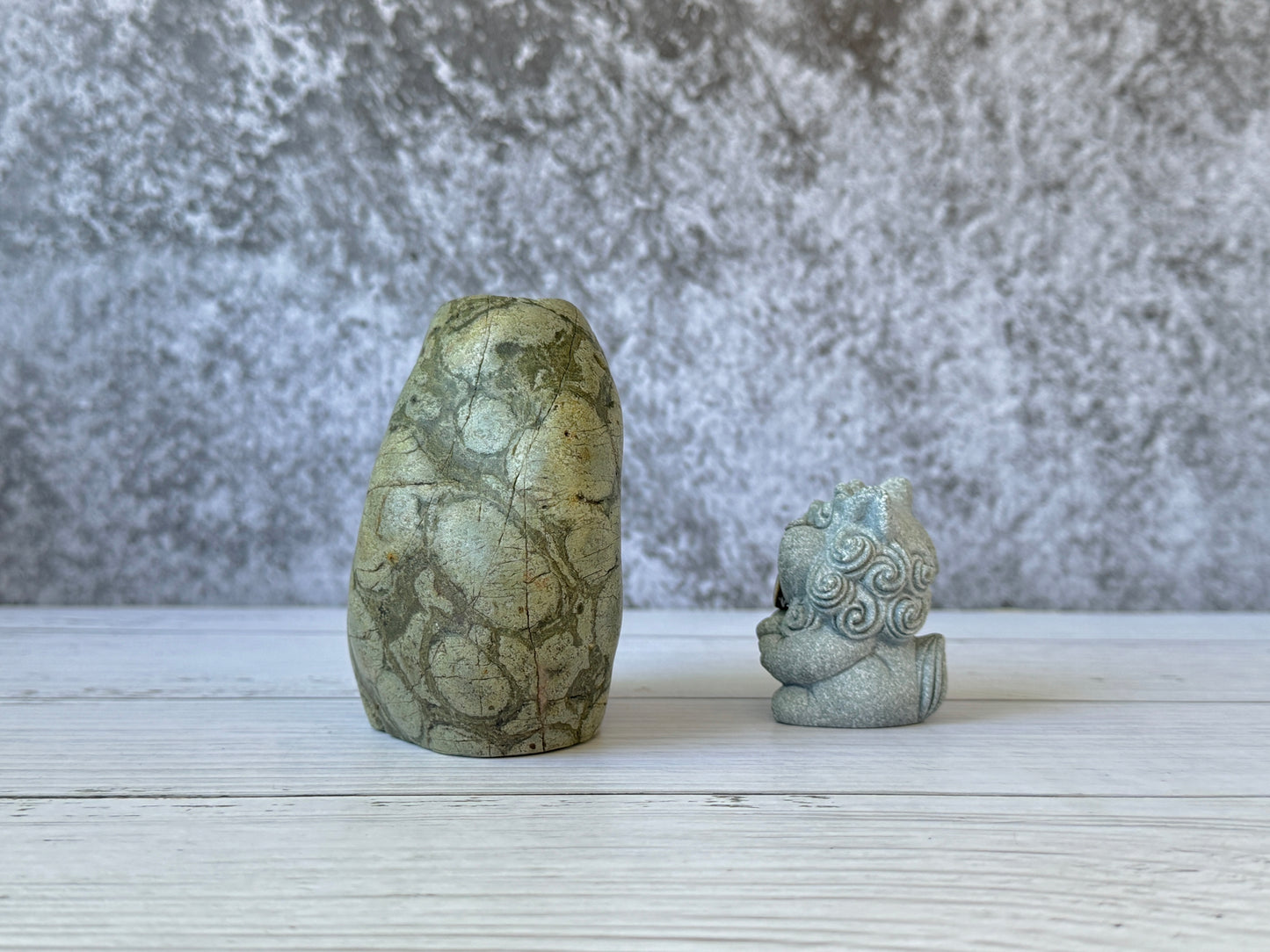 "Vineyard" - Handmade Natural Riverstone Vase