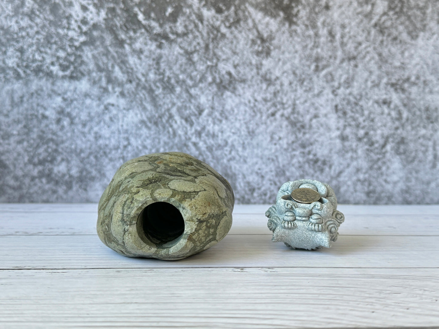 "Vineyard" - Handmade Natural Riverstone Vase
