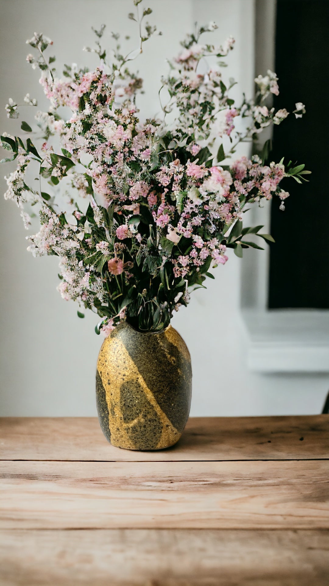 "Sandbar" - Handmade Natural Riverstone Vase