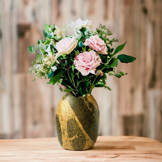 "Sandbar" - Handmade Natural Riverstone Vase